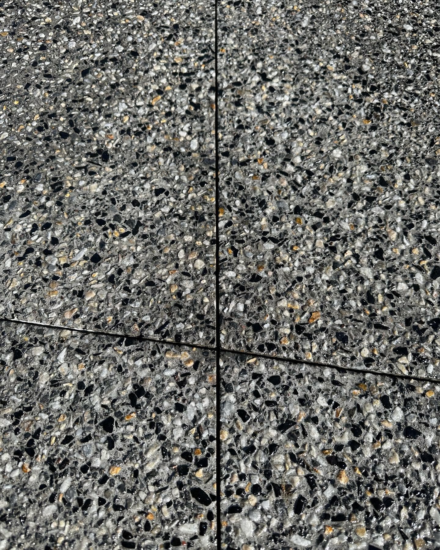 Close-up of ocean-floor exposed aggregate